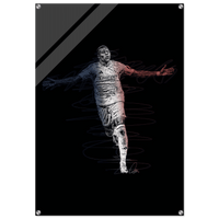 Kylian Mbappé Wall Art Acrylic Print – Dynamic Modern Football Artwork in Various Sizes - Vibrantwalls