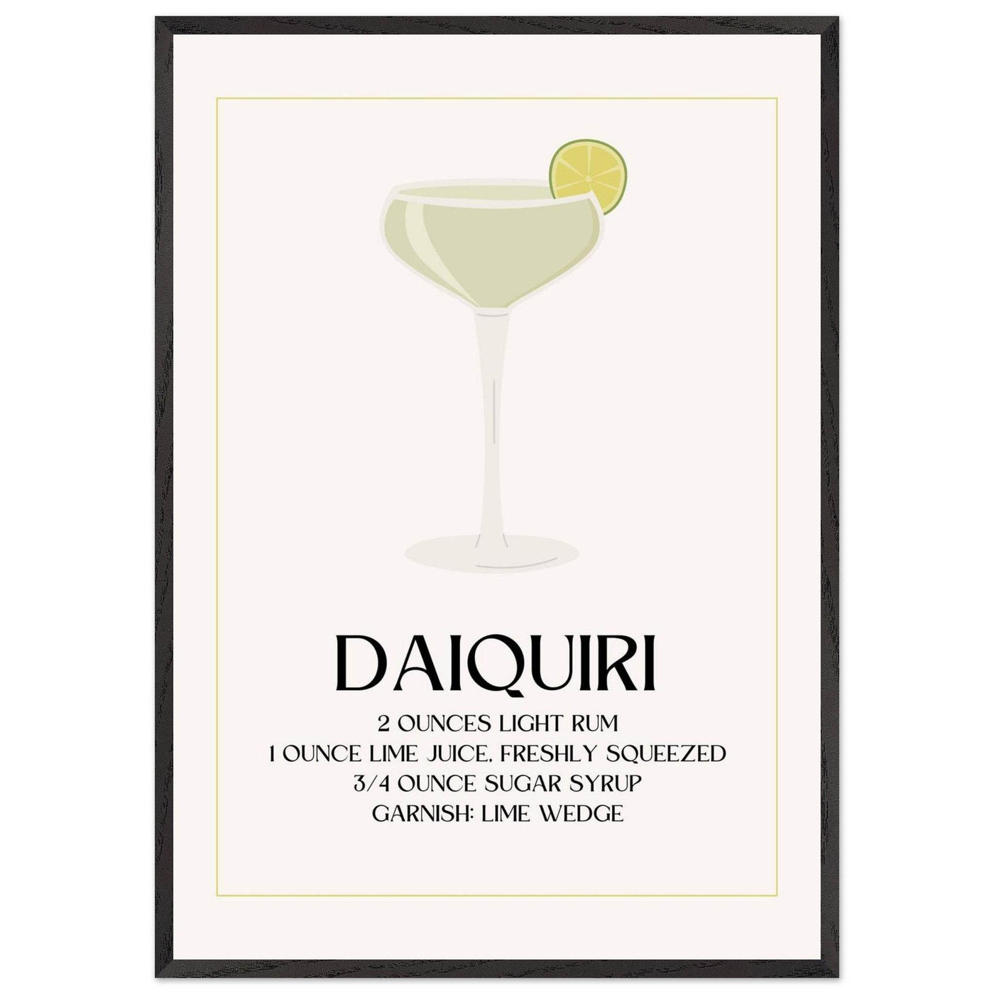 Classic Daiquiri Cocktail Recipe - Vibrantwalls