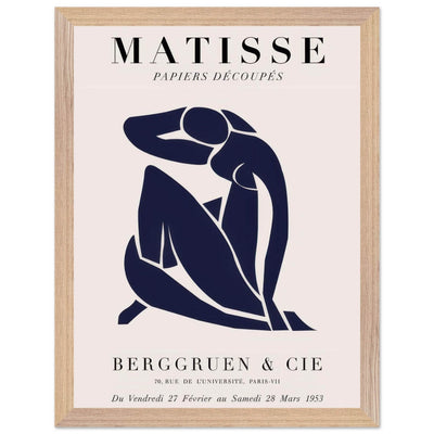 Papiers Découpés Blue Nude II Artwork - Elegant Piece for Your Space - Vibrantwalls