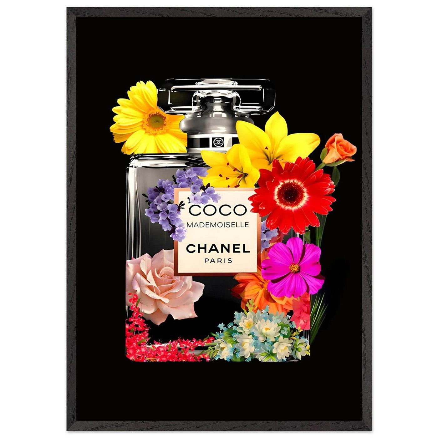 Vibrant Coco Mademoiselle Floral Art Print - Premium Framed Wall Decor in Your Choice of Size & Finish - Vibrantwalls