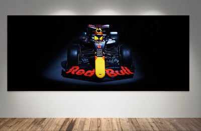 Red Bull Racing F1 Car Framed Poster – Premium Wooden Frame Art - Vibrantwalls