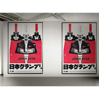 Framed Wall Art for Living Room - Formula 1 Suzuka Circuit Japan 2019 - Vibrantwalls