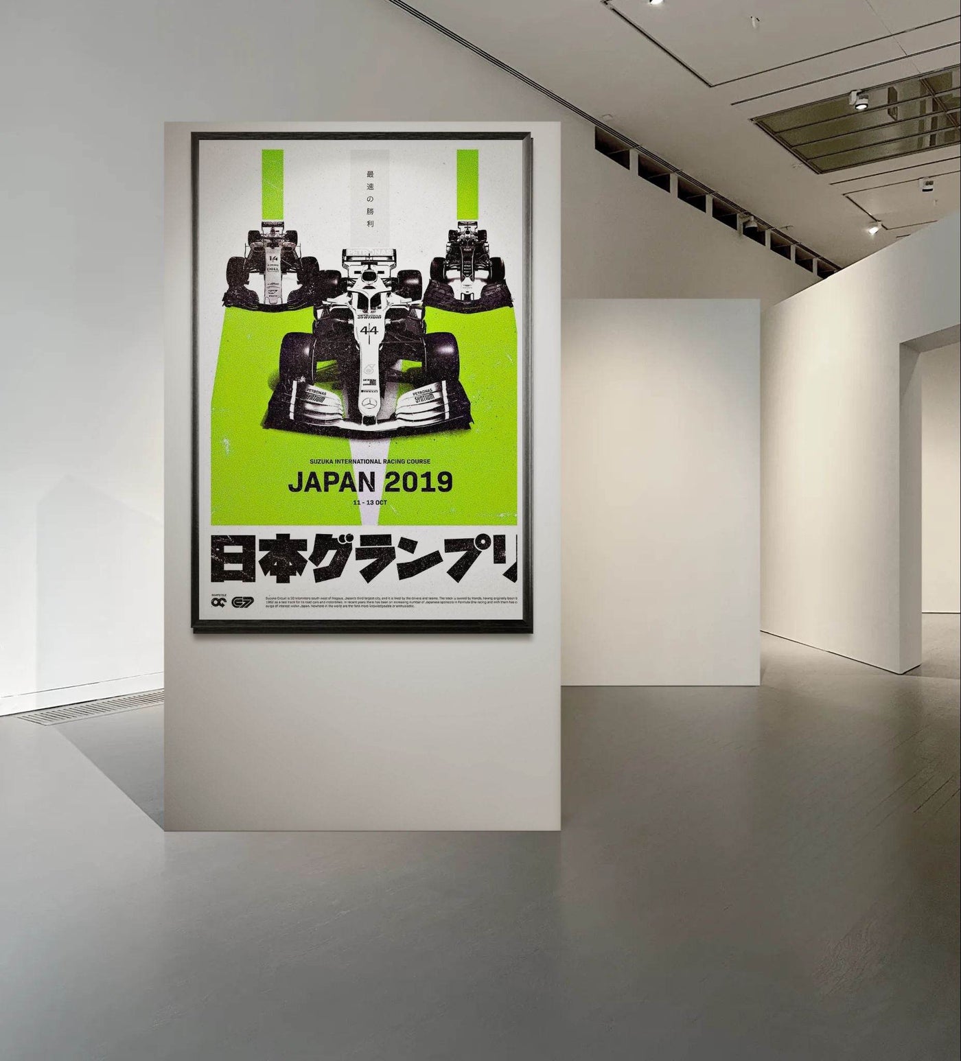 Formula 1 Japan 2019 Racing Pop Art Mounted Framed Poster – Vibrant Eco-Friendly Decor - Vibrantwalls