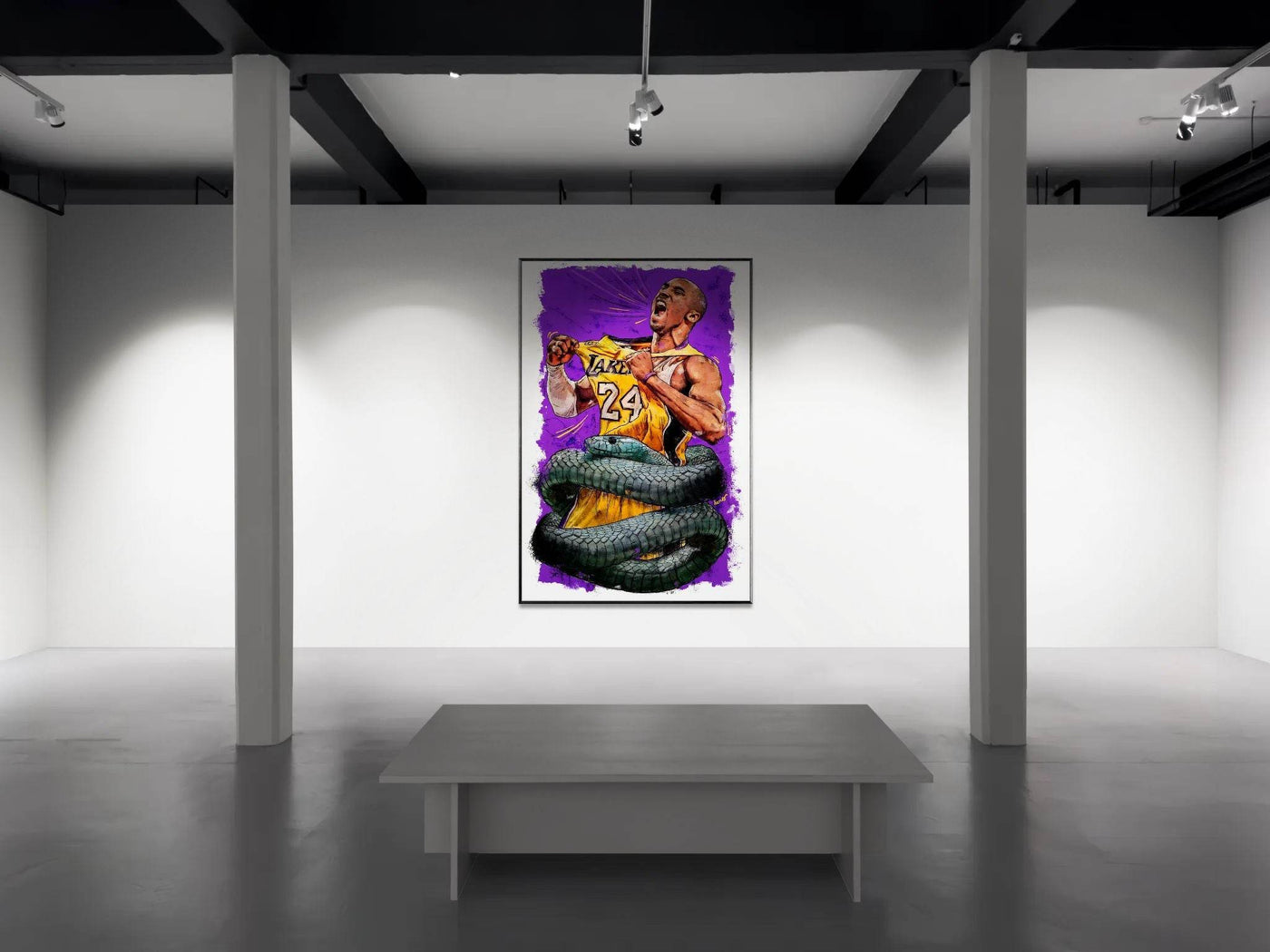 Kobe Bryant 'Black Mamba' Pop Art Poster – Eco-Friendly, Framed & Ready to Hang - Vibrantwalls