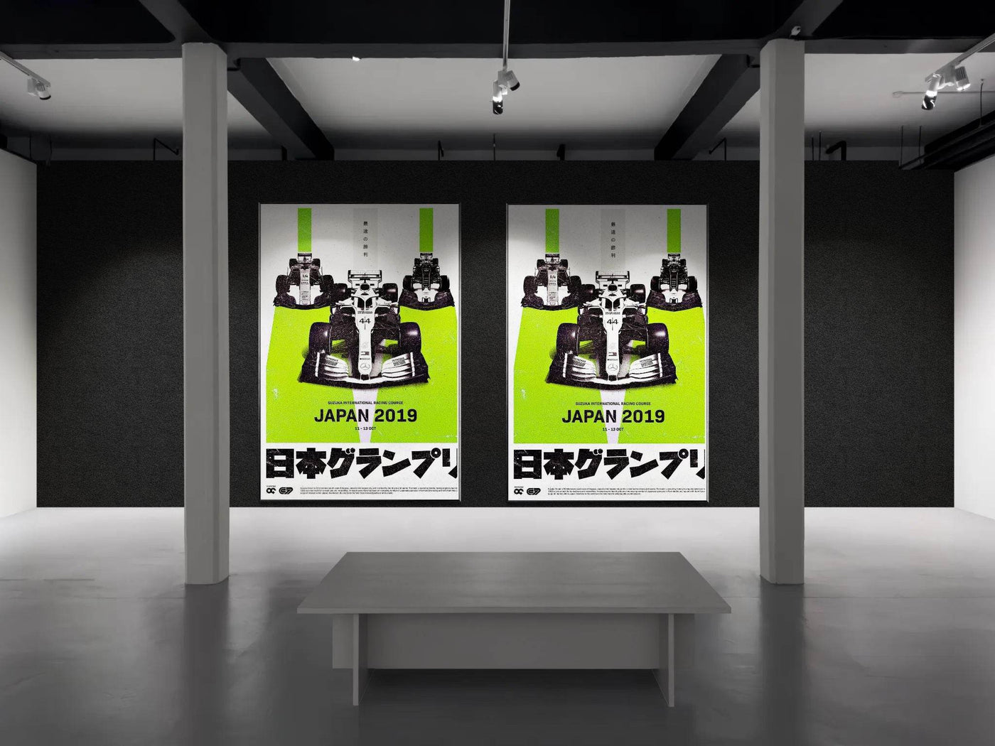 Formula 1 Japan 2019 Racing Pop Art Mounted Framed Poster – Vibrant Eco-Friendly Decor - Vibrantwalls