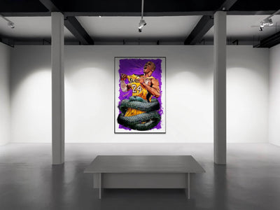 Kobe Bryant 'Black Mamba' Pop Art Poster – Eco-Friendly, Framed & Ready to Hang - Vibrantwalls