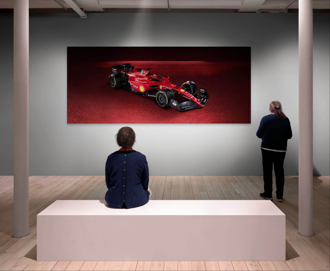 Ferrari Formula 1 Poster – High-Quality Mounted Framed Print - Vibrantwalls