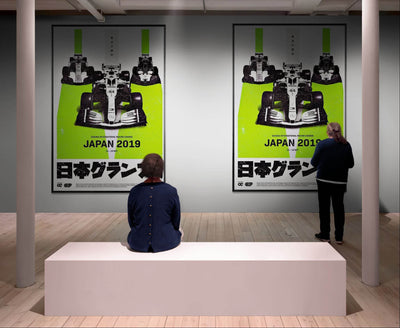Formula 1 Japan 2019 Racing Pop Art Mounted Framed Poster – Vibrant Eco-Friendly Decor - Vibrantwalls
