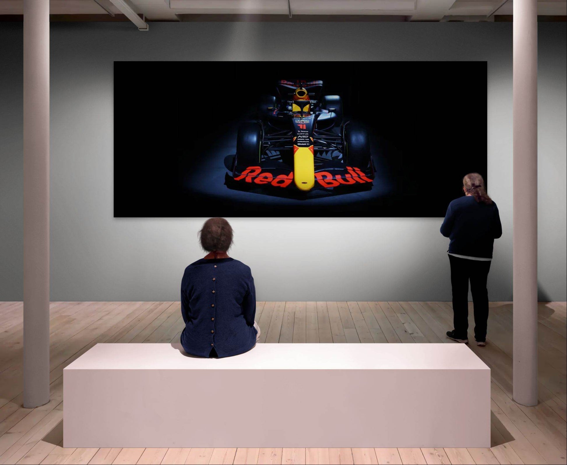 Red Bull Racing F1 Car Framed Poster – Premium Wooden Frame Art - Vibrantwalls