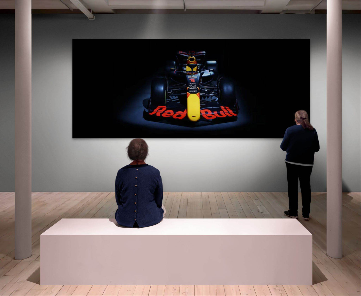 Red Bull Racing F1 Car Framed Poster – Premium Wooden Frame Art - Vibrantwalls