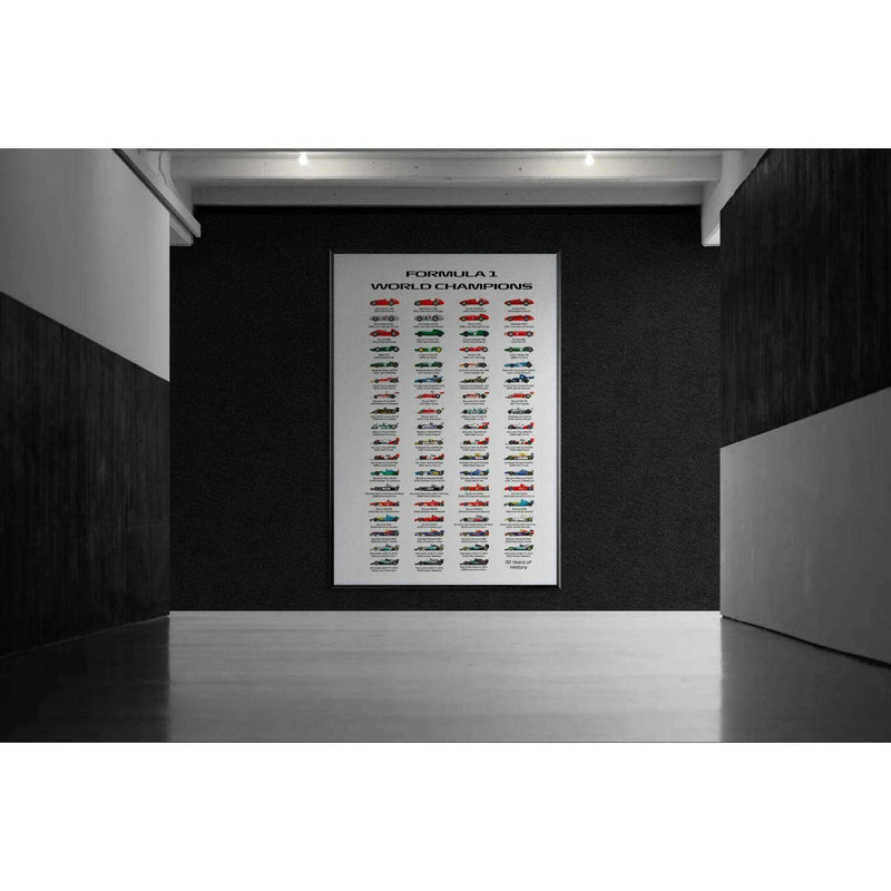 Formula 1 World Champions Wall Art - Vibrantwalls