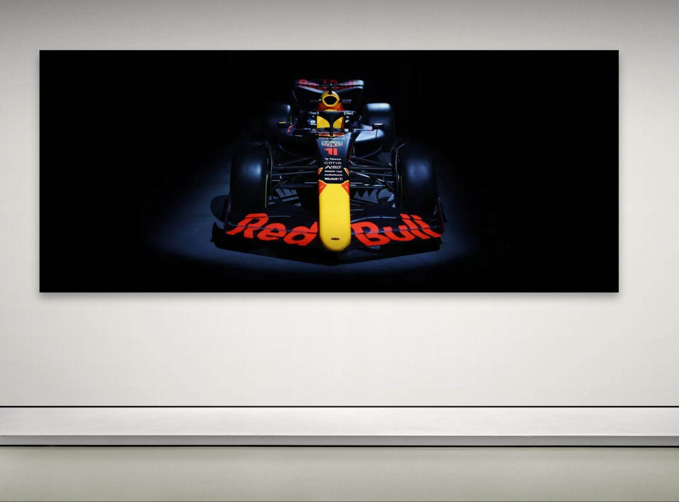 Red Bull Racing F1 Car Framed Poster – Premium Wooden Frame Art - Vibrantwalls