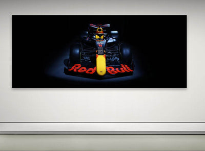 Red Bull Racing F1 Car Framed Poster – Premium Wooden Frame Art - Vibrantwalls