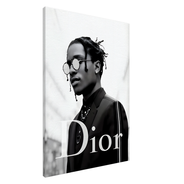 Asap Rocky Dior Canvas Wall Art - Vibrantwalls