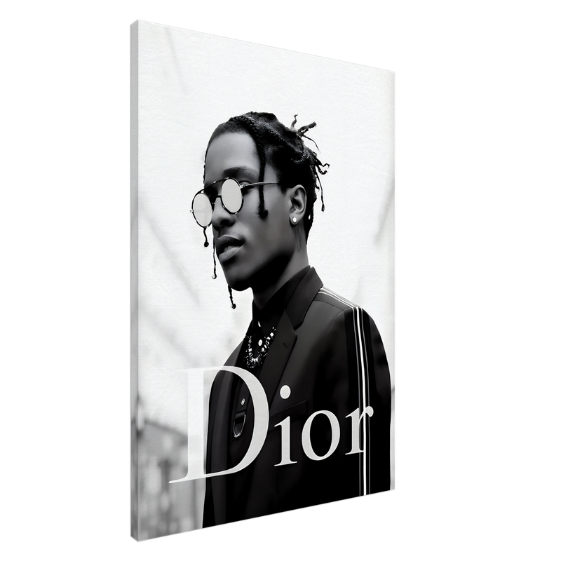 Asap Rocky Dior Canvas Wall Art - Vibrantwalls