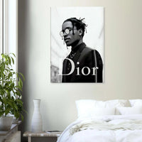 Asap Rocky Dior Canvas Wall Art - Vibrantwalls