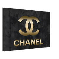 Black and Gold Chanel Canvas Wall Art - Vibrantwalls