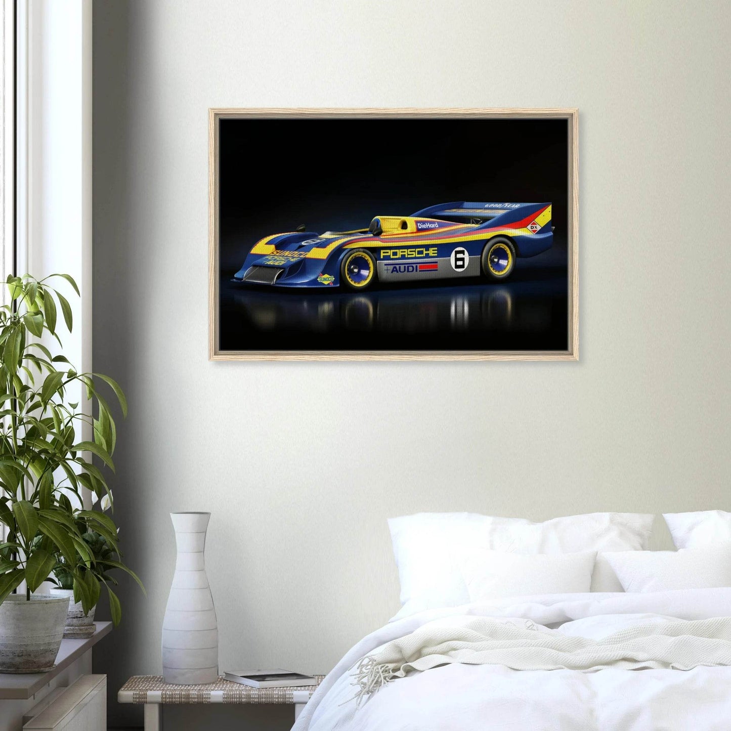 917 Porsche Spyder Canvas Framed - Vintage Framed Wall Art - Vibrantwalls