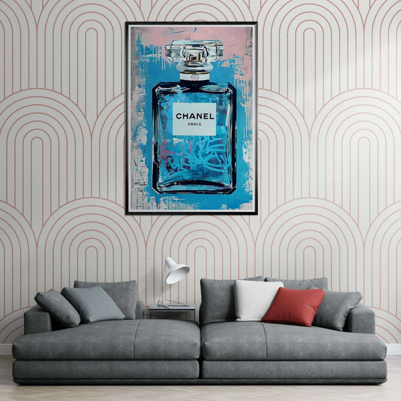 Modern Chanel Graffiti Framed Wall Art - Vibrantwalls