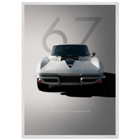 Corvette Stingray 427 Vintage Car Muscle Car Classic USA Wall Art - Vibrantwalls