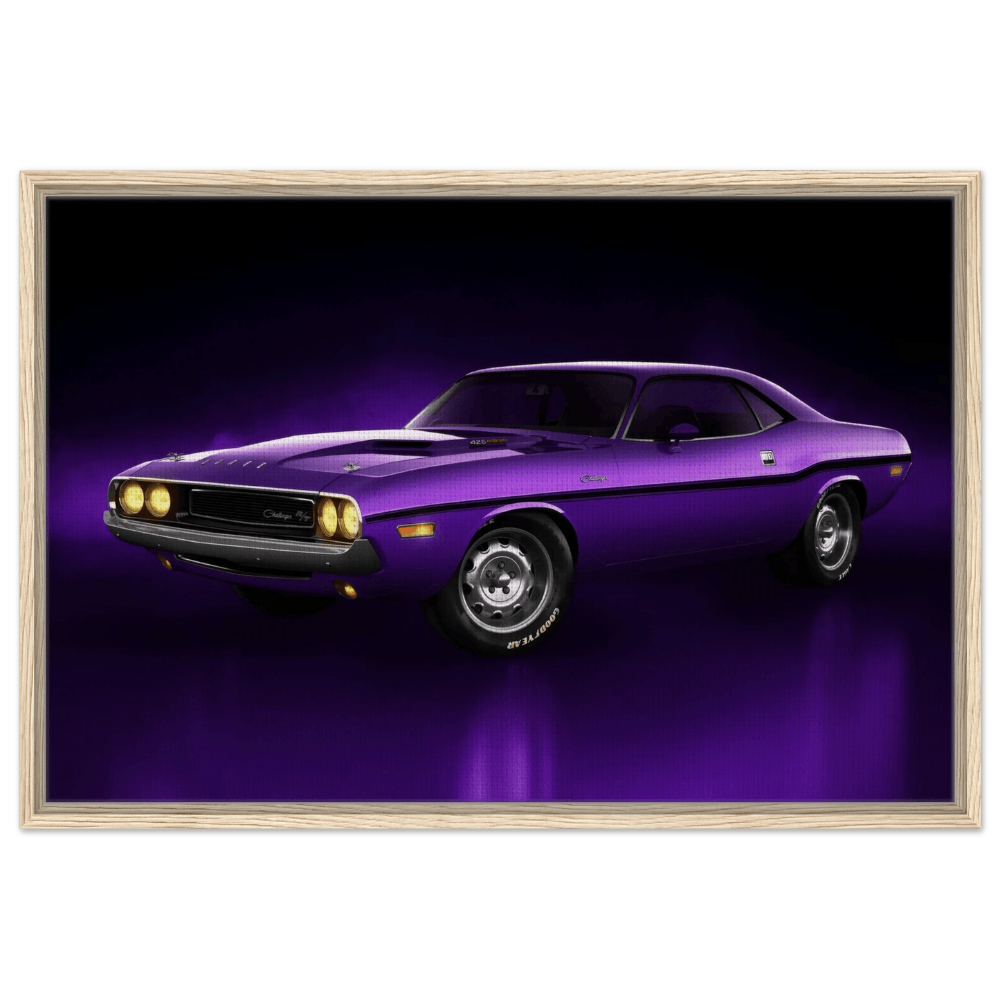 Dodge Challenger R/T 1970 Muscle Car Dodge Classic USA Wall Art - Vibrantwalls
