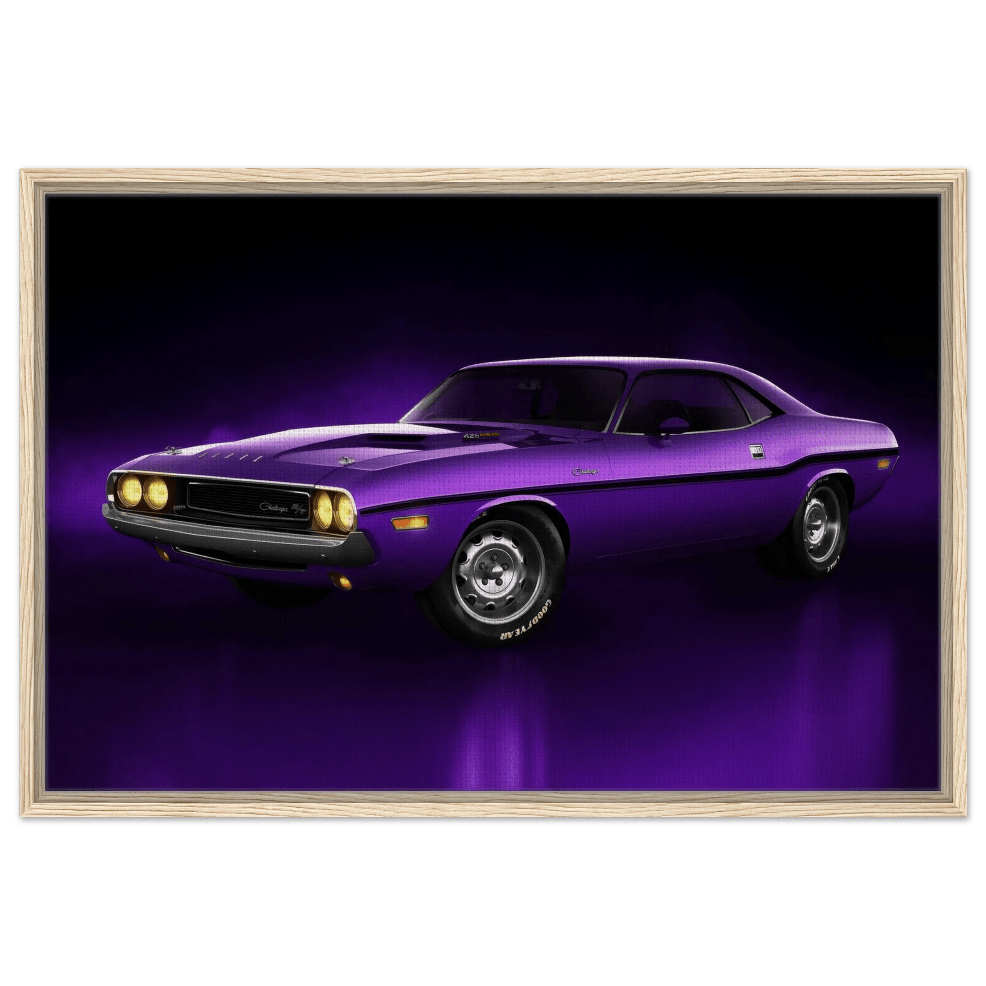 Dodge Challenger R/T 1970 Muscle Car Dodge Classic USA Wall Art - Vibrantwalls