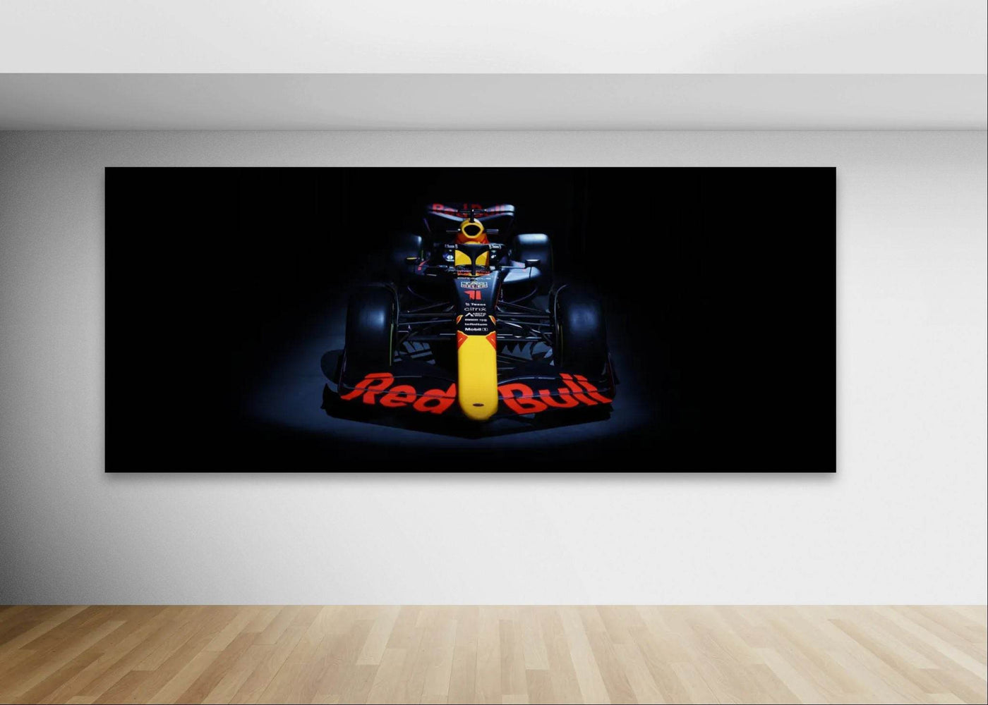 Red Bull Racing F1 Car Framed Poster – Premium Wooden Frame Art - Vibrantwalls