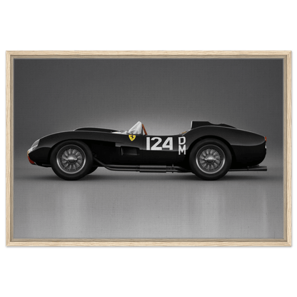 Ferrari 250 Testa Rossa - Vintage Car Posters - Framed Canvas - Vibrantwalls