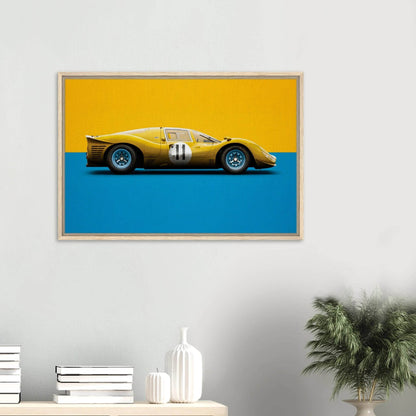 Ferrari 330 P4 Vintage F40 F50 Enzo Ferrari Cars Wall Art - Vibrantwalls