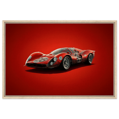 Ferrari 330 P4 Vintage Race Car Posters Classic Canvas Wall Art - Vibrantwalls