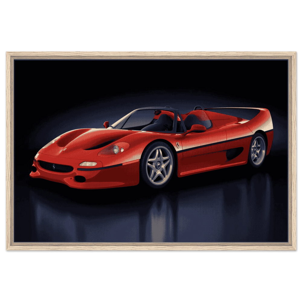 Ferrari F50 Framed Canvas Wall Art - Vibrantwalls