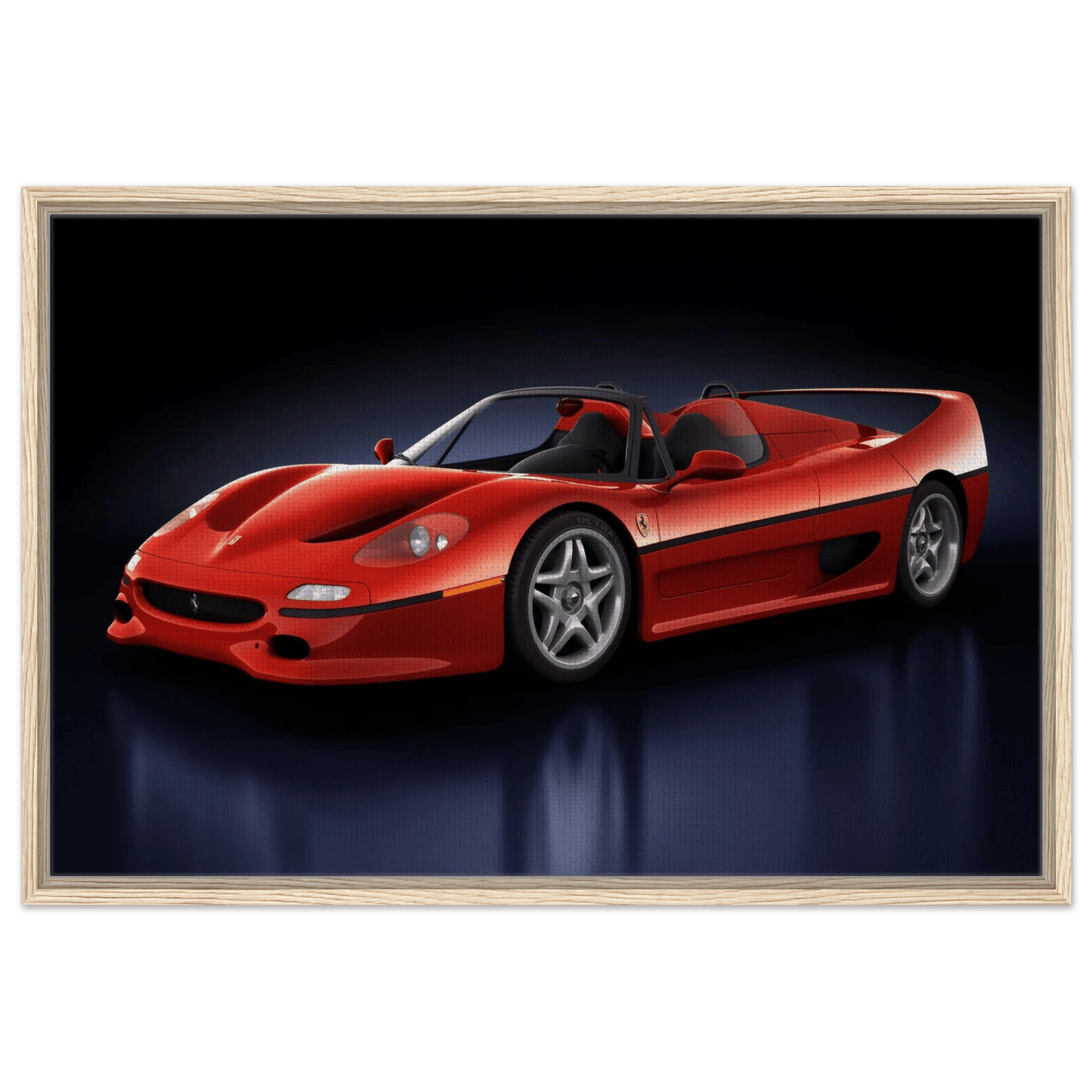 Ferrari F50 Wall Art F40 Enzo 458 488 SF90 Ferrari Cars Poster - Vibrantwalls