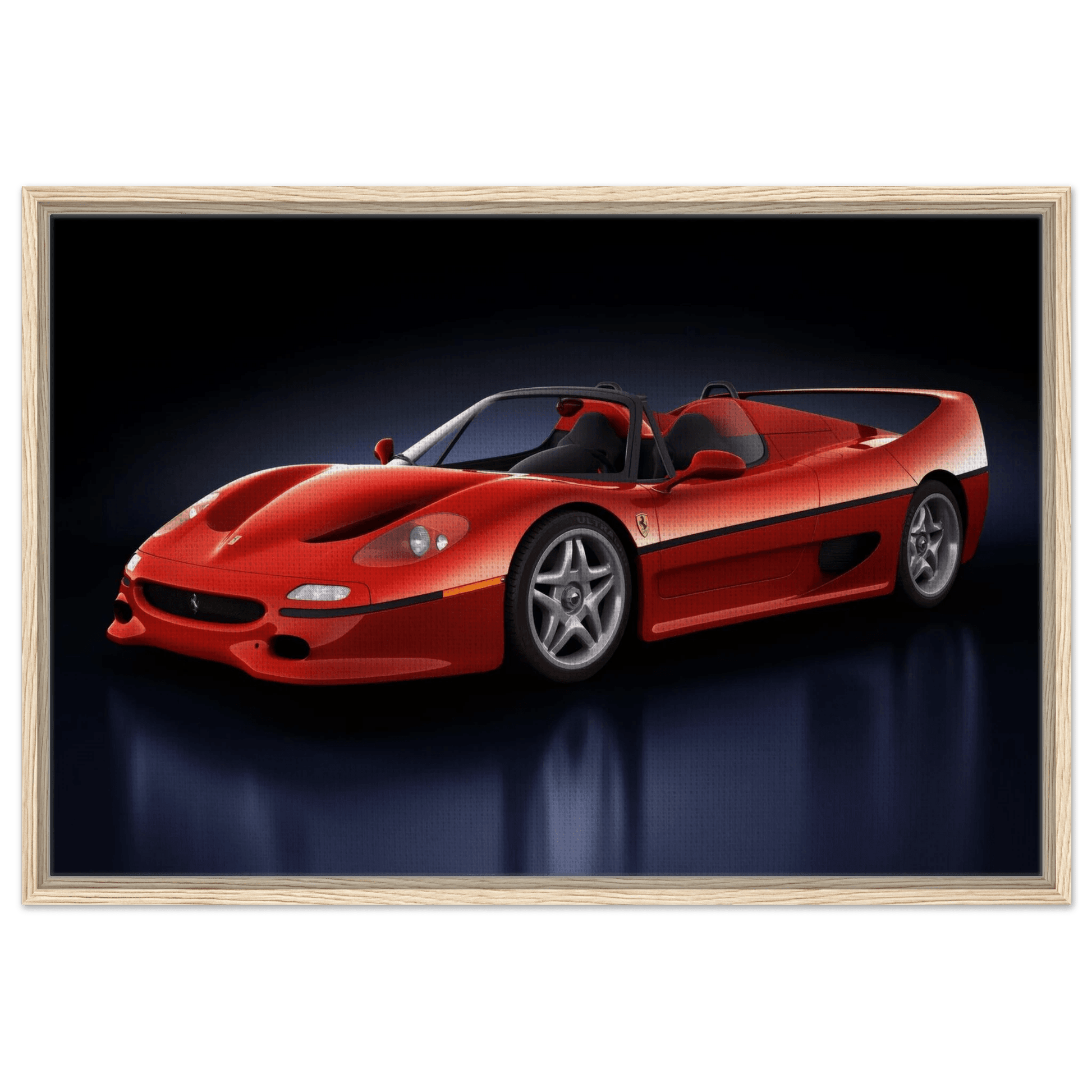 Ferrari F50 Wall Art F40 Enzo 458 488 SF90 Ferrari Cars Poster - Vibrantwalls