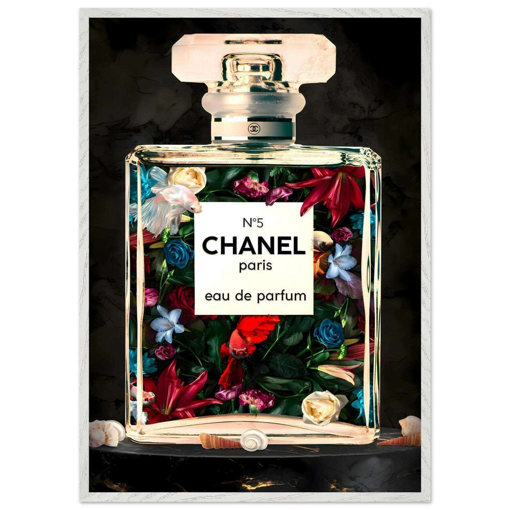 Flowers Chanel Perfume Wall Art - Vibrantwalls