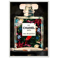 Flowers Chanel Perfume Wall Art - Vibrantwalls