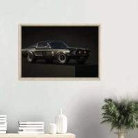 Ford Mustang Fastback Vintage Race Car Muscle Car USA Wall Art - Vibrantwalls