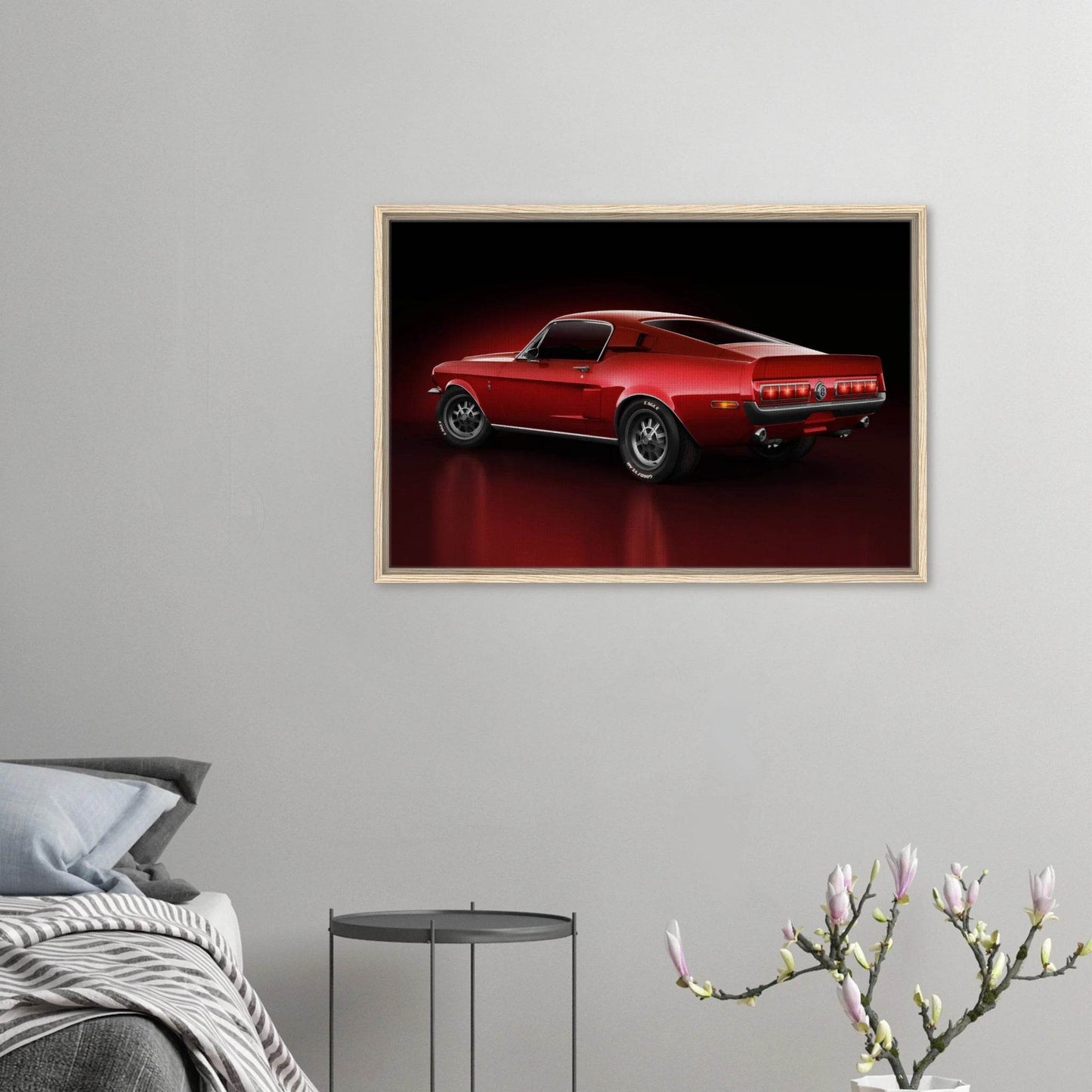 Ford Mustang Fastback 1970 Car Canvas Muscle Car Classic Wall Art - Vibrantwalls