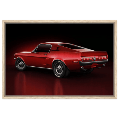 Ford Mustang Fastback 1970 Car Canvas Muscle Car Classic Wall Art - Vibrantwalls
