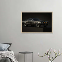 Ford Mustang Fastback Vintage Race Car Muscle Car USA Wall Art - Vibrantwalls