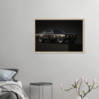 Ford Mustang Fastback Vintage Race Car Muscle Car USA Wall Art - Vibrantwalls