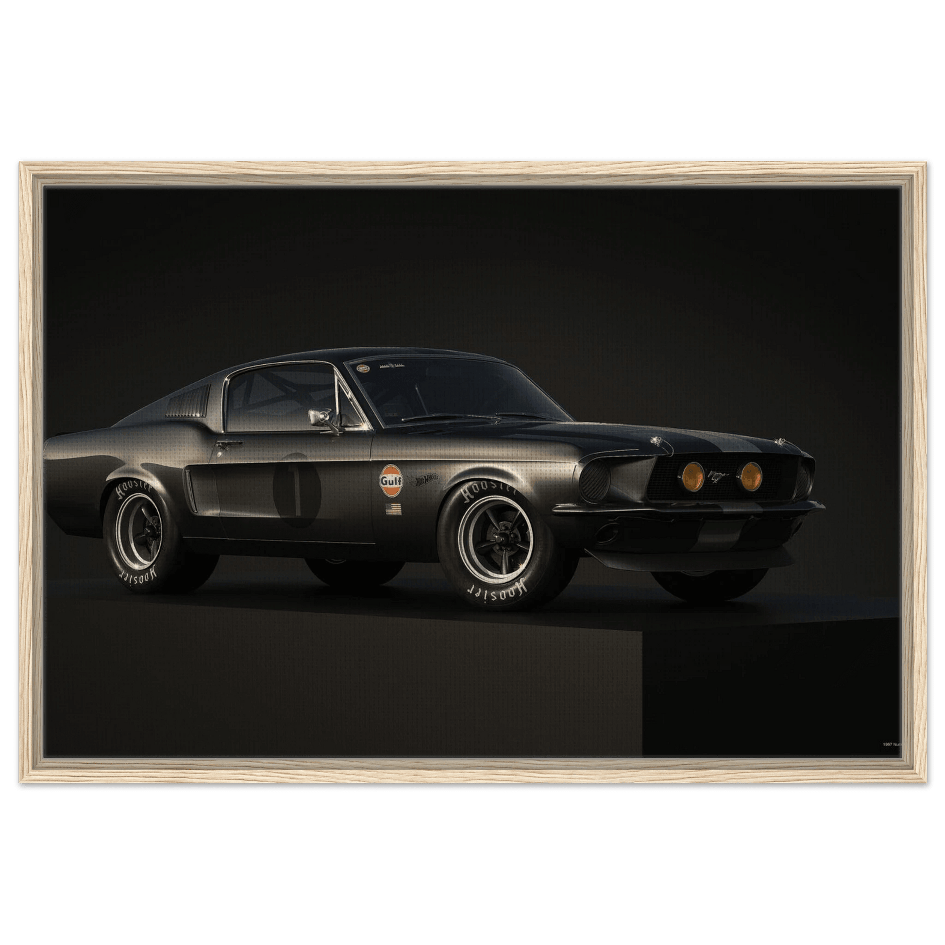 Ford Mustang Fastback Vintage Race Car Muscle Car USA Wall Art - Vibrantwalls