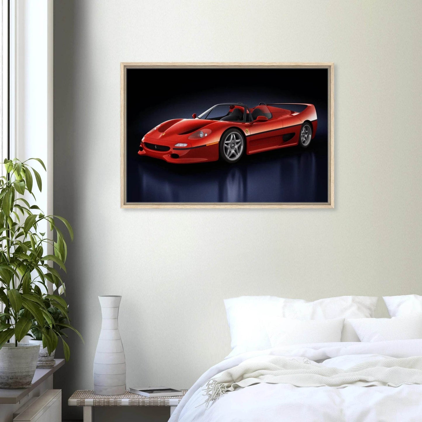 Ferrari F50 Wall Art F40 Enzo 458 488 SF90 Ferrari Cars Poster - Vibrantwalls