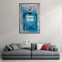 Modern Chanel Graffiti Framed Wall Art - Vibrantwalls