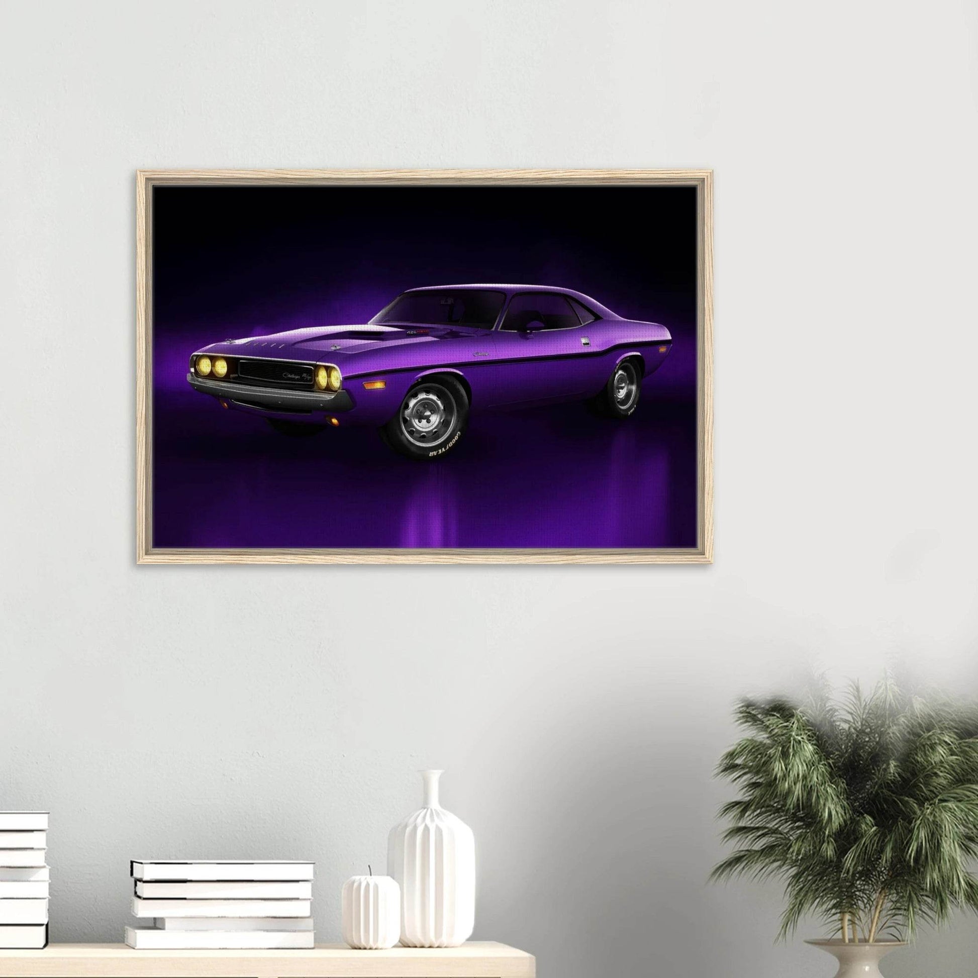 Dodge Challenger R/T 1970 Muscle Car Dodge Classic USA Wall Art - Vibrantwalls