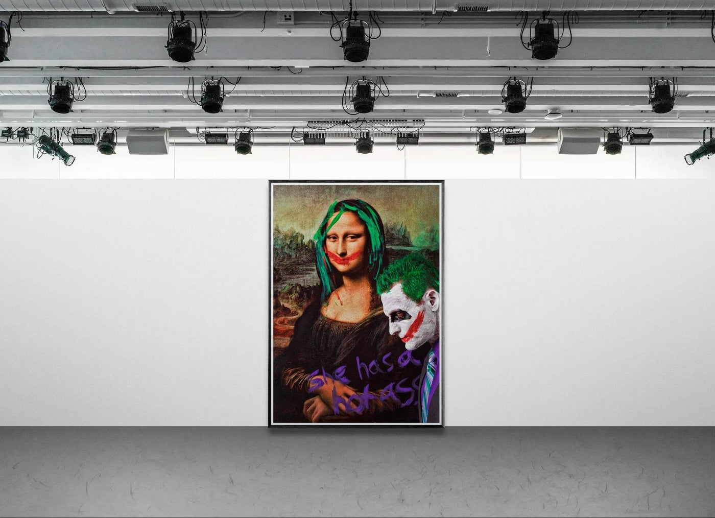 Joker & Mona Lisa Pop Art Mounted Framed Poster – Edgy, Eco-Friendly, & Ready to Hang in Your Choice of Frame & Size - Vibrantwalls