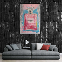 Modern Chanel Graffiti Wall Art - Vibrantwalls