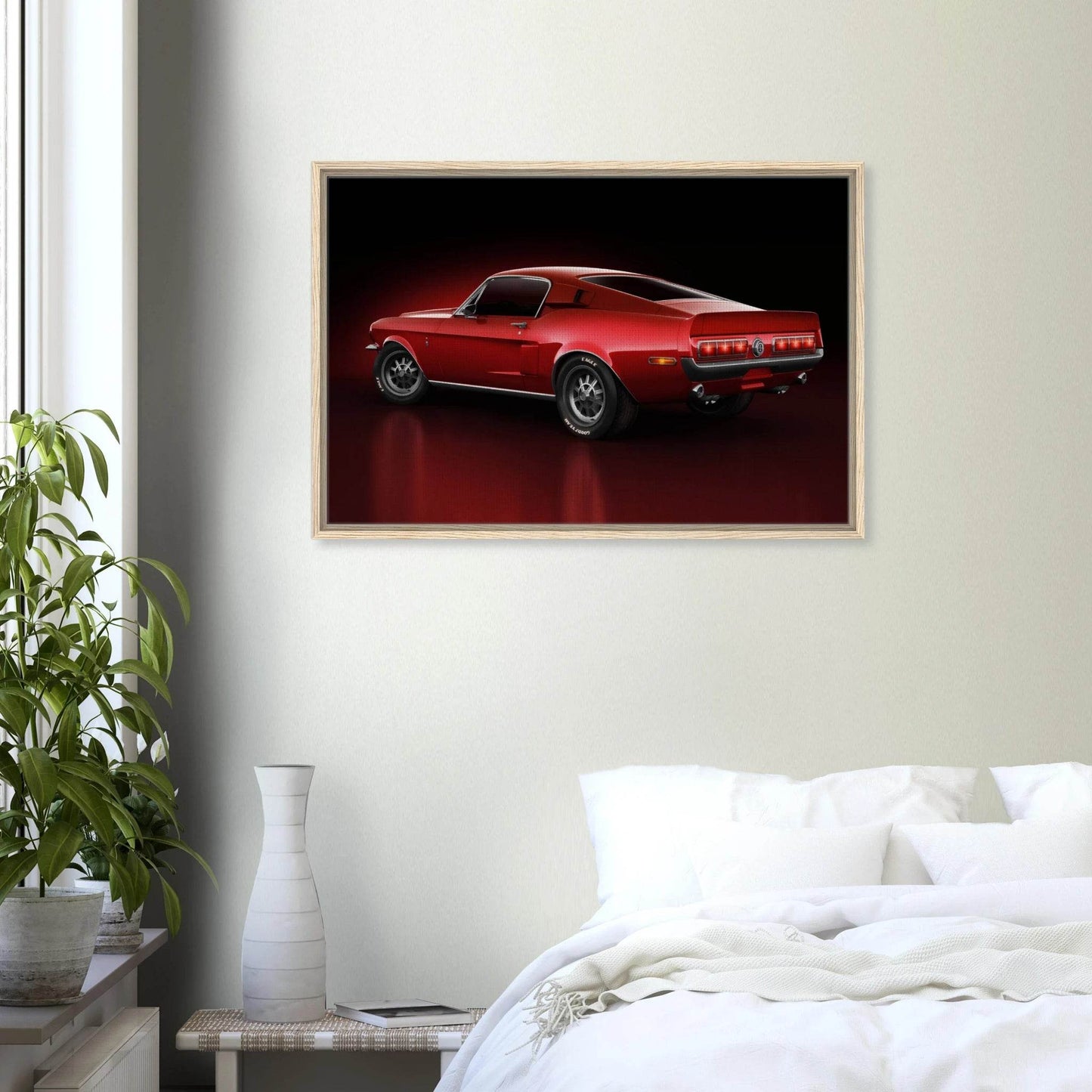 Ford Mustang Fastback 1970 Car Canvas Muscle Car Classic Wall Art - Vibrantwalls