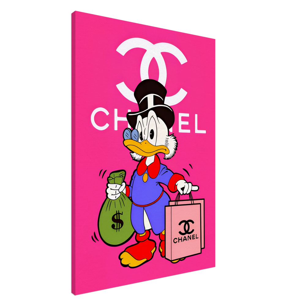 Pink Chanel Canvas Art - vibrantwalls