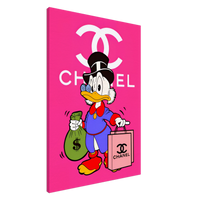 Pink Chanel Canvas Art - vibrantwalls