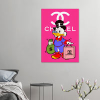 Pink Chanel Canvas Art - vibrantwalls